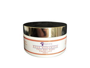 Averil Rose Geranium Face and Body Exfoliant (Combination to Dry Skin and Hair)